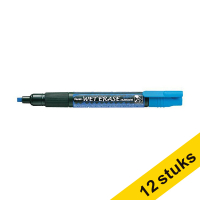 Pentel SMW26 blue chalk marker 1.5mm - 4.0mm chisel (12-pack)