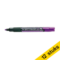 Pentel SMW26 purple chalk marker 1.5mm - 4.0mm chisel (12-pack)