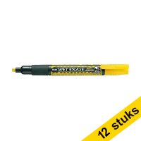 Pentel SMW26 yellow chalk marker 1.5mm - 4.0mm chisel (12-pack)