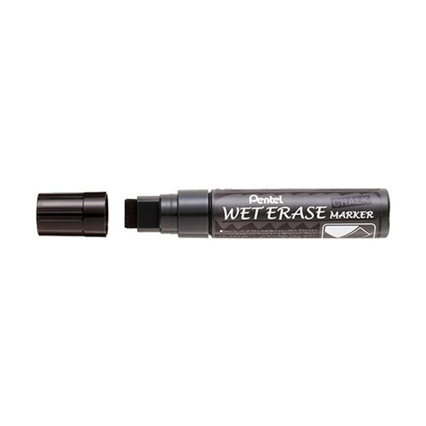 Pentel SMW56 black chalk marker (8mm - 16mm chisel) 012679 210253 - 1
