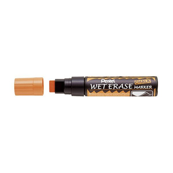 Pentel SMW56 orange chalk marker (8mm - 16mm chisel) 012724 210263 - 1