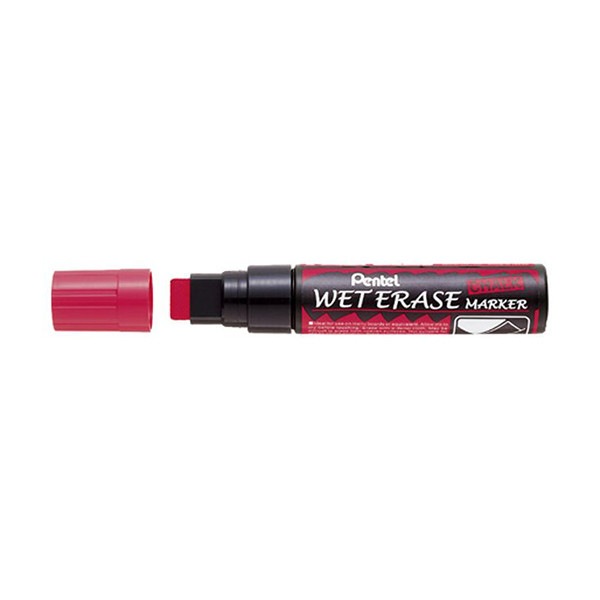 Pentel SMW56 red chalk marker (8mm - 16mm chisel) 012682 210255 - 1