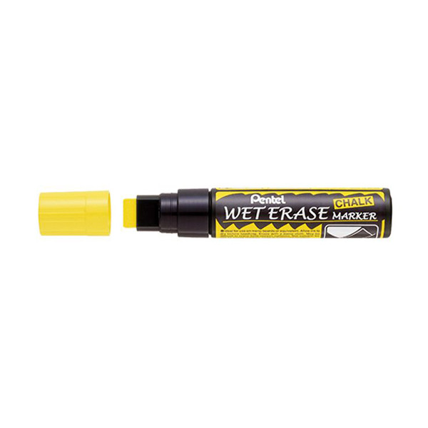 Pentel SMW56 yellow chalk marker (8mm - 16mm chisel) 012711 210261 - 1