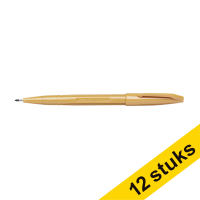 Pentel Sign S520 ocher fineliner (0.8mm) (12-pack)