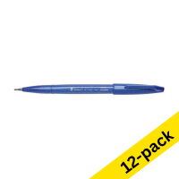 Pentel Sign SES15C blue brush pen (12-pack)