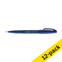 Pentel Sign SES15C dark blue brush pen (12-pack)