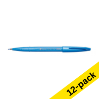 Pentel Sign SES15C light blue brush pen (12-pack)