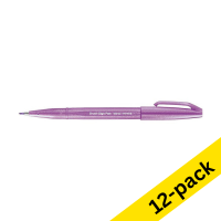 Pentel Sign SES15C neon pink brush pen (12-pack)