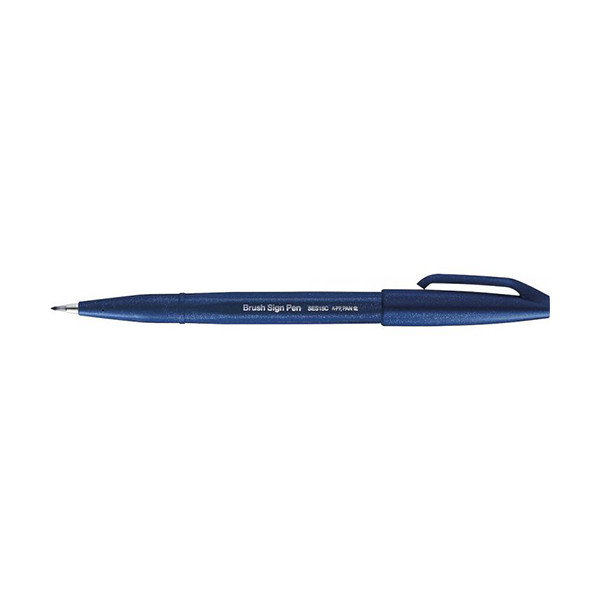 Pentel Sign dark blue brush pen SES15C-CA 210110 - 1
