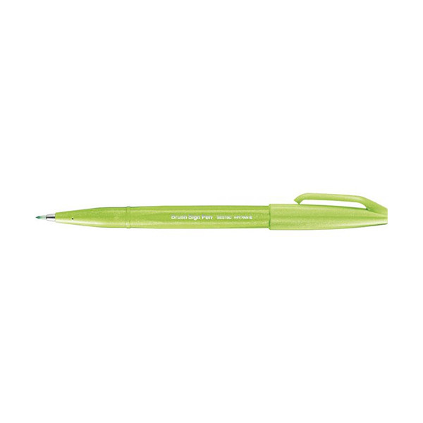 Pentel Sign light green brush pen SES15C-K 210115 - 1
