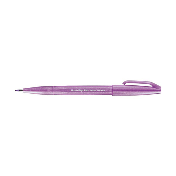 Pentel Sign neon pink brush pen SES15C-P2 210107 - 1