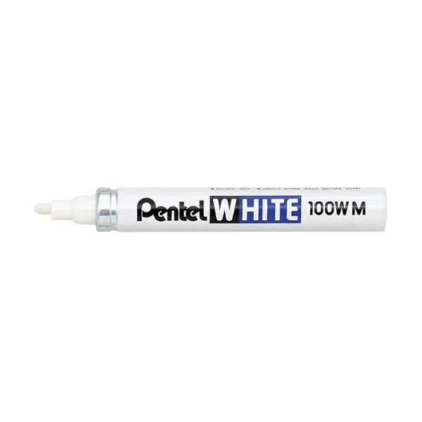 Pentel X100W white industrial paint marker (3.9mm round) 13004 210088 - 1