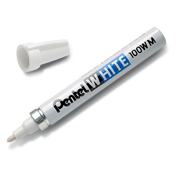 Pentel X100W white industrial paint marker (3.9mm round) 210088 - 2
