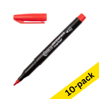 Permanent marker 1mm | 123ink | red | 10-pack 300891