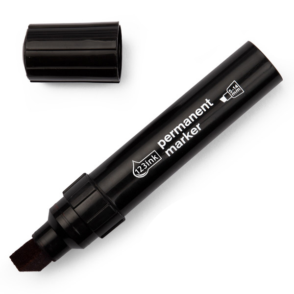 Permanent marker 5 - 16mm chisel | 123ink | black 300837 - 1