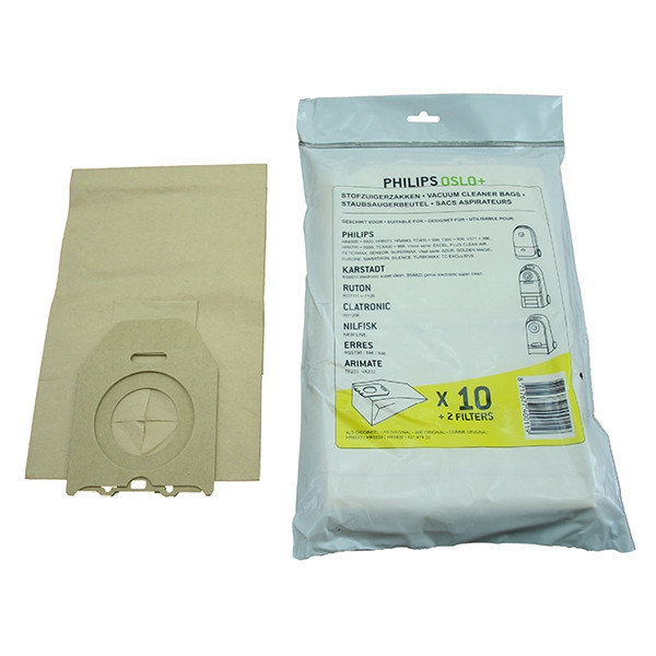 Philips | paper vacuum cleaner bags | 10 bags (123ink version)  SPH00006 - 1