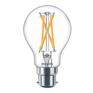 Philips B22 LED clear filament bulb | 9-60W (6-pack)  098369 - 1
