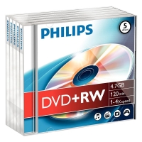 Philips DVD+RW rewritable 5 in jewel-case DW4S4J05F/10 098014