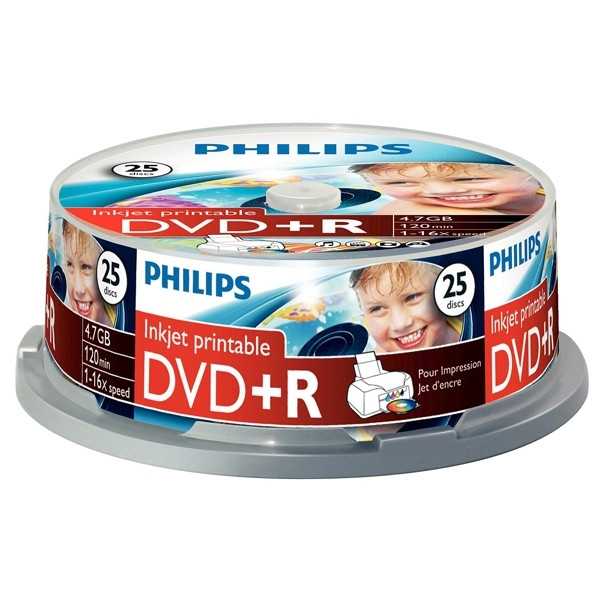 Philips DVD+R printable 25 in cakebox DR4I6B25F/00 098024 - 1