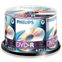 Philips DVD-R in cakebox (50-pack) DM4S6B50F/00 098029