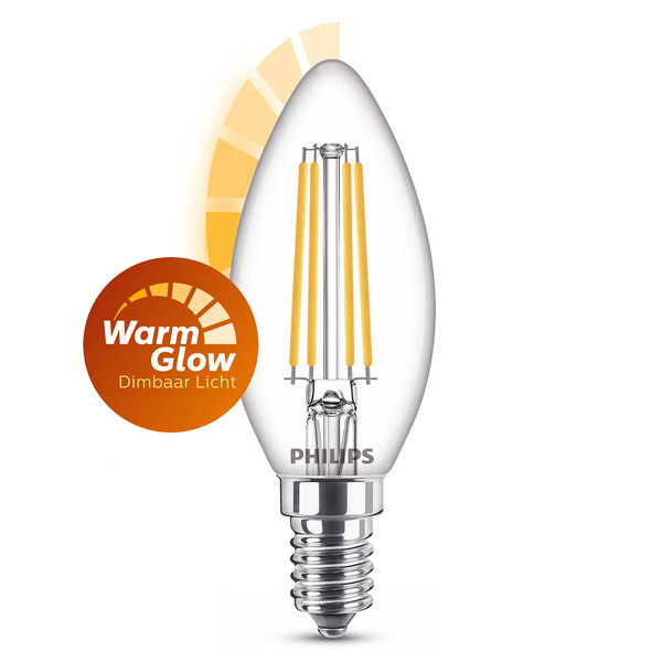 Philips E14 LED WarmGlow dimmable candle bulb 2.5W (25W) 929003011901 LPH02557 - 1