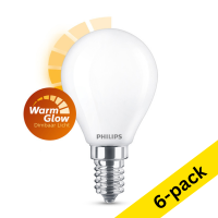Philips E14 LED WarmGlow dimmable matte ball bulb 3.4W (40W) (6-pack)