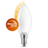 Philips E14 LED WarmGlow dimmable matte candle bulb 3.4W (40W) LPH02592 - 1