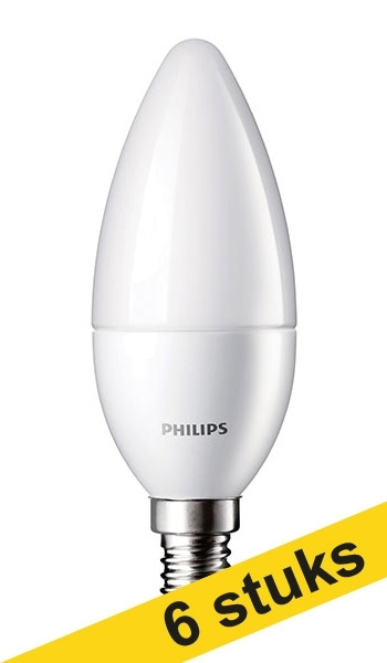 Philips matt candle bulb 5.5W (40W) (6-pack) Philips 123ink.ie