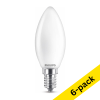 Philips E14 LED matte candle bulb 2.2W (25W) (6-pack)
