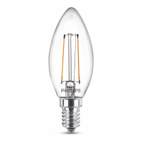 Philips E14 LED warm white filament candle bulb 1.4W (15W) 929002370101 LPH02423