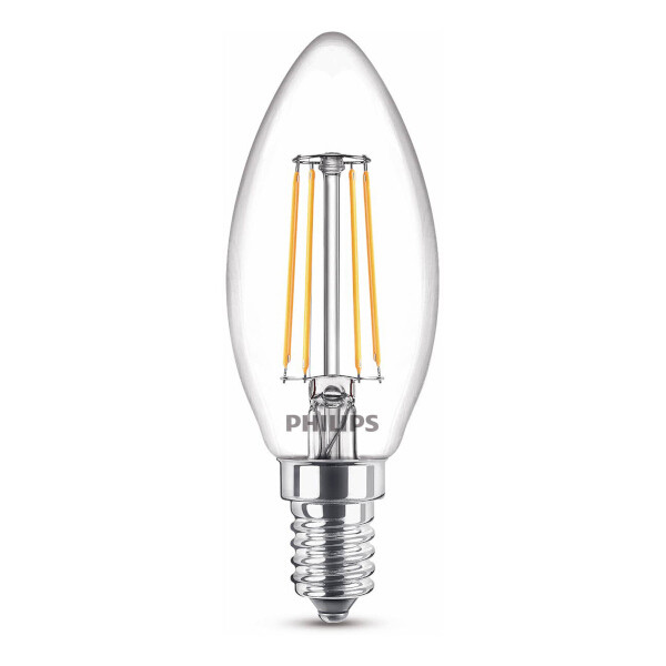 Philips E14 LED warm white filament candle bulb 4.3W (40W) 929001889755 LPH02437 - 1
