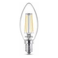 Philips E14 LED warm white filament candle bulb 4.3W (40W) 929001889755 LPH02437