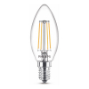 Philips E14 LED warm white filament candle bulb 4.3W (40W)