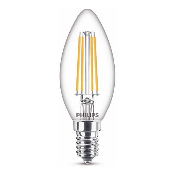 Philips E14 LED warm white filament candle bulb 6.5W (60W) 929002028055 LPH02439 - 1