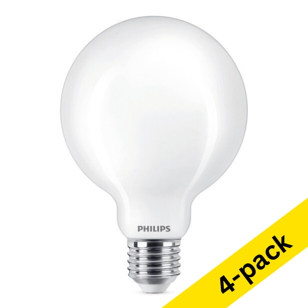 Philips E27 G95 LED matte globe bulb 7W (60W) | 4000K (4-pack) LPH02520 - 1