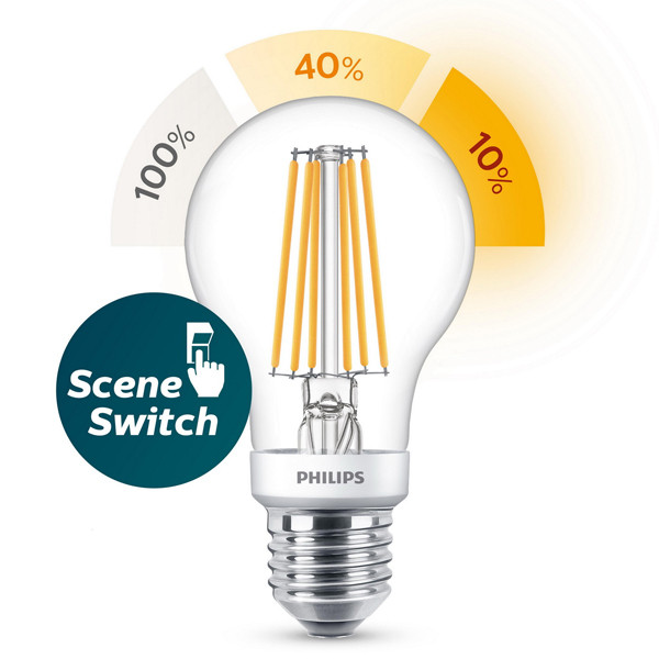 Philips E27 LED SceneSwitch filament pear bulb 7.5W (60W) 929001888655 LPH02501 - 1