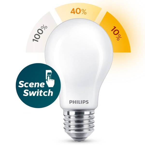 Philips E27 LED SceneSwitch matte pear bulb 7.5W (60W) 929002445558 LPH02499 - 1