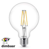 Philips E27 LED WarmGlow Globe G95 filament bulb 5.9W (60W) LPH02541