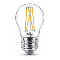 Philips E27 LED WarmGlow filament ball bulb 3.4W (40W) 929003013201 LPH02545