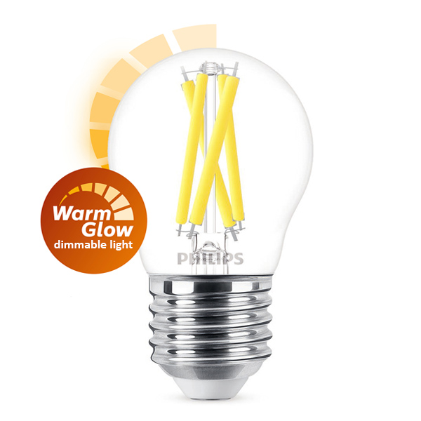 Philips E27 LED WarmGlow filament ball bulb 5.9W (60W) 929003014301 LPH02547 - 1