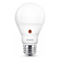 Philips E27 LED warm white day/night sensor matte pear bulb 7.5W (60W) LPH02348