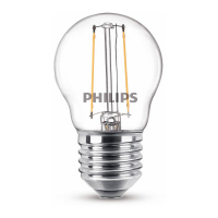 Philips E27 LED warm white filament ball bulb 2W (25W) 929001238755 LPH02370