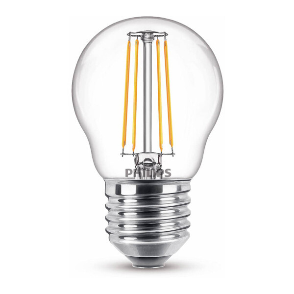 Philips E27 LED warm white filament ball bulb 4.3W (40W) 929001890555 LPH02372 - 1