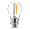 Philips E27 warm white LED filament ball bulb 6.5W (60W)