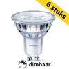 Philips GU10 LED classic dimmable glass spot bulb 4.4W (35W) (6-pack) LPH00264 - 1