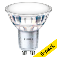 Philips GU10 LED glass spotlight 4.9W (50W) | 3000K (6-pack)