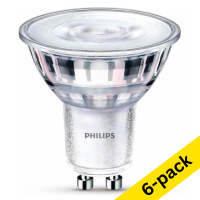 Philips GU10 LED glass spotlight 4.9W (65W) | 4000K (6-pack)