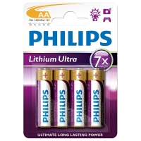 Philips Lithium ultra FR6 mignon AA battery (4-pack) FR6LB4A/10 098308