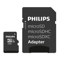 Micro SDHC memory card (16GB) + SD adapter | Class 10 | Philips 098121