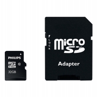 Philips Micro SDHC memory card class 10 including SD adapter - 32GB FM32MP45B/00 FM32MP45B/10 098122
